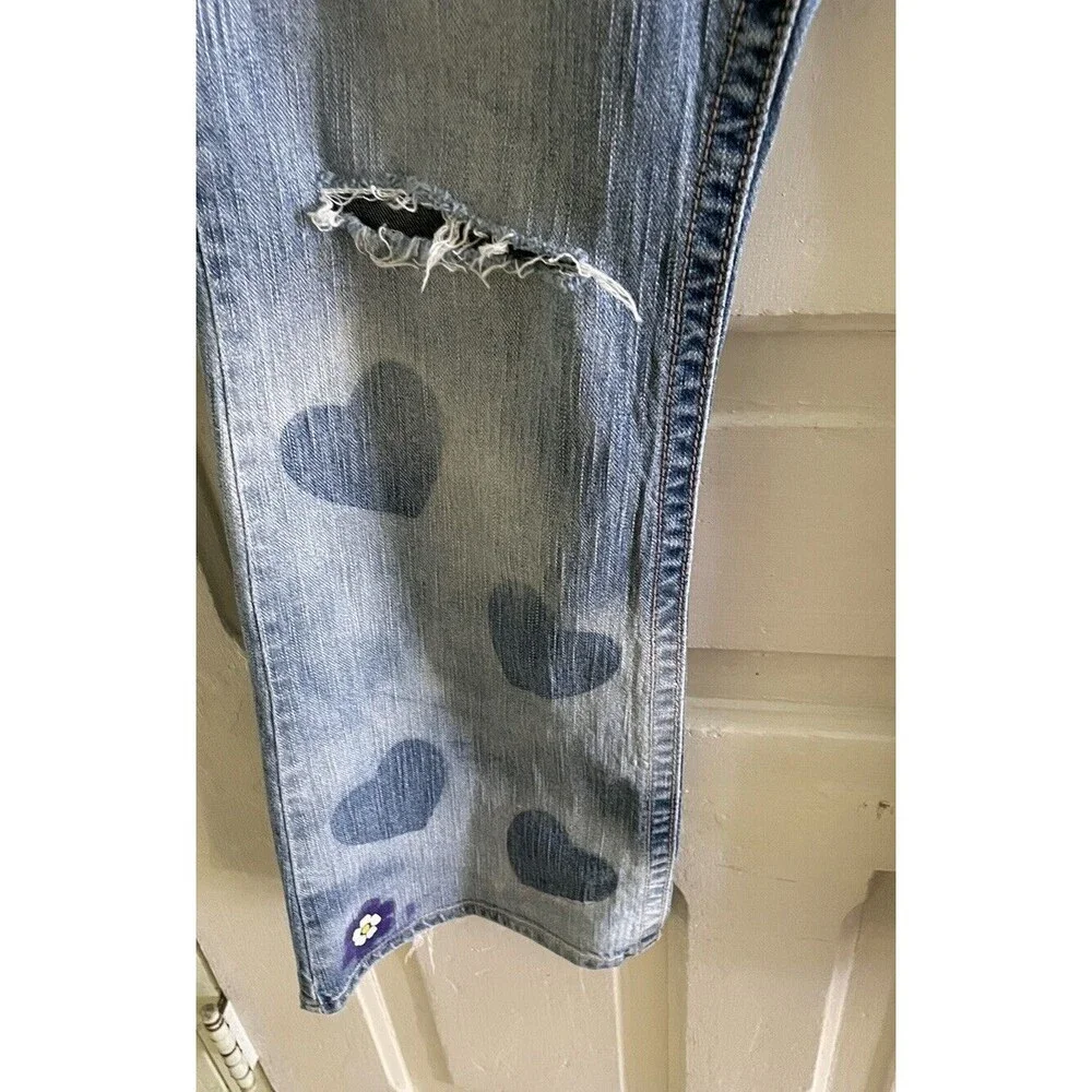 Maurices Morgan New-Boot Womens Size 11/12 Short Mid Rise Denim Blue Jeans 90s